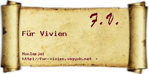 Für Vivien névjegykártya